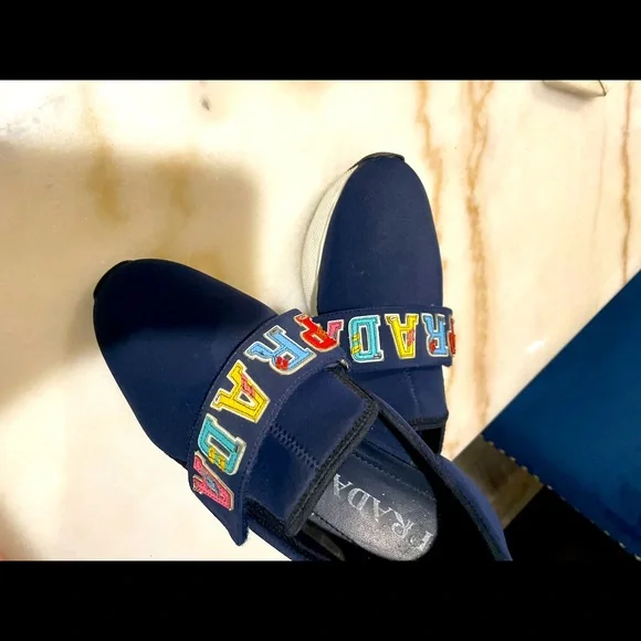 Prada Shoes 29 Women Prada Sneakers With Strap Across Front